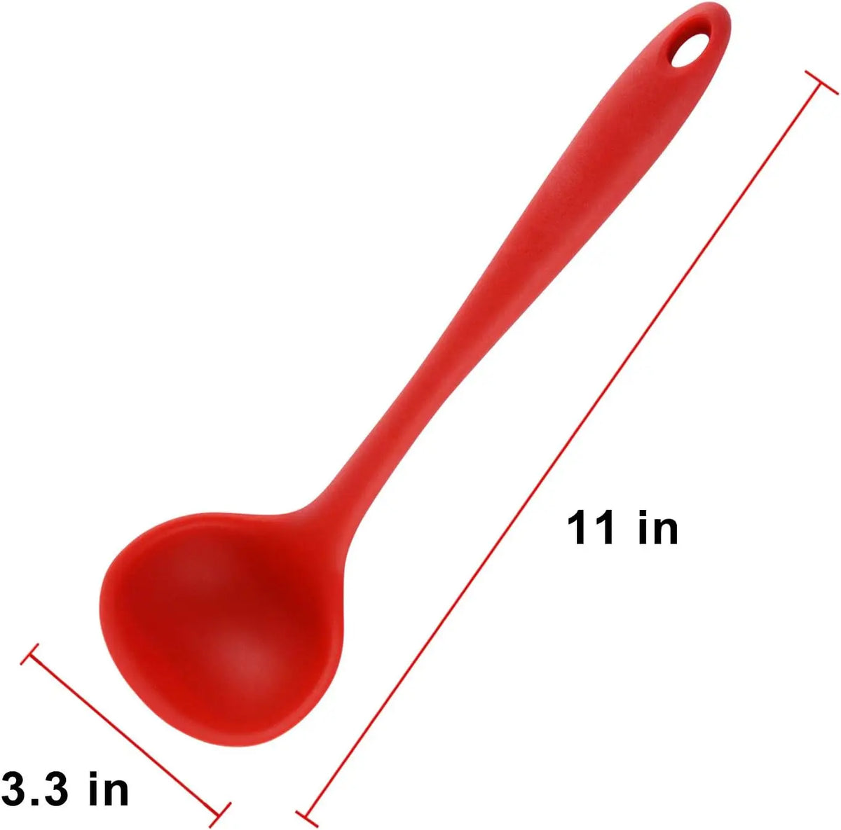 Silicone Ladles Soup Spoons Nonstick Heat Resistant Large Soup Ladle with Long Handle for Home Kitchen Cooking