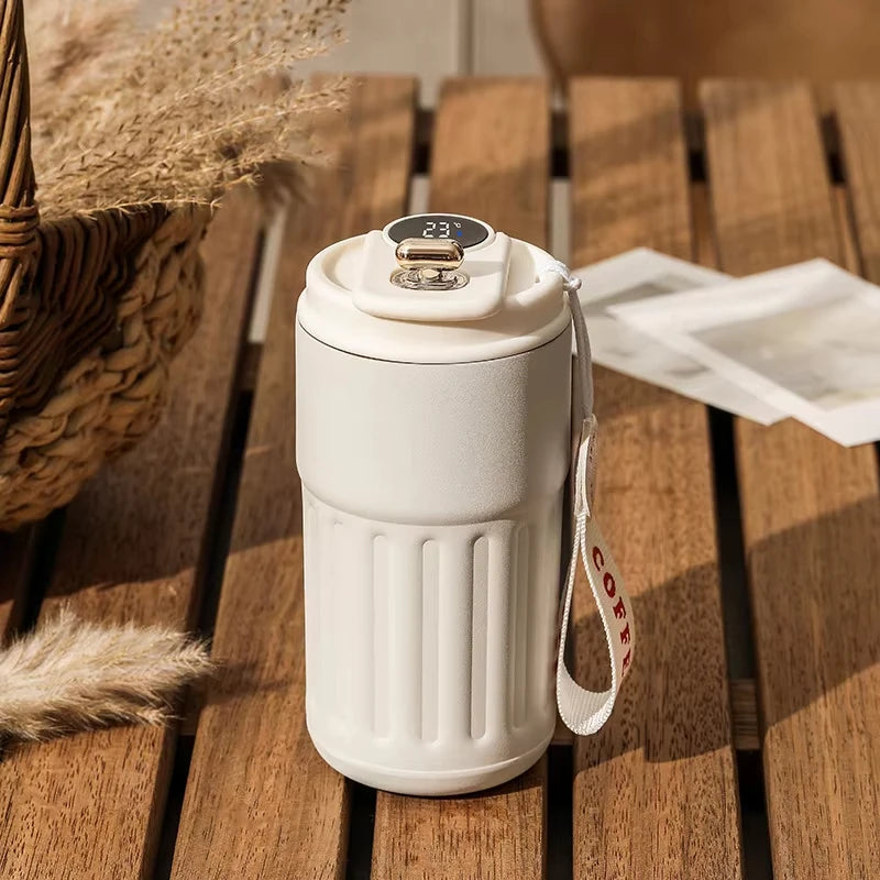 Termo 450ml con Pantalla Inteligente de Temperatura | Acero Inoxidable 316 | Taza Térmica de Oficina