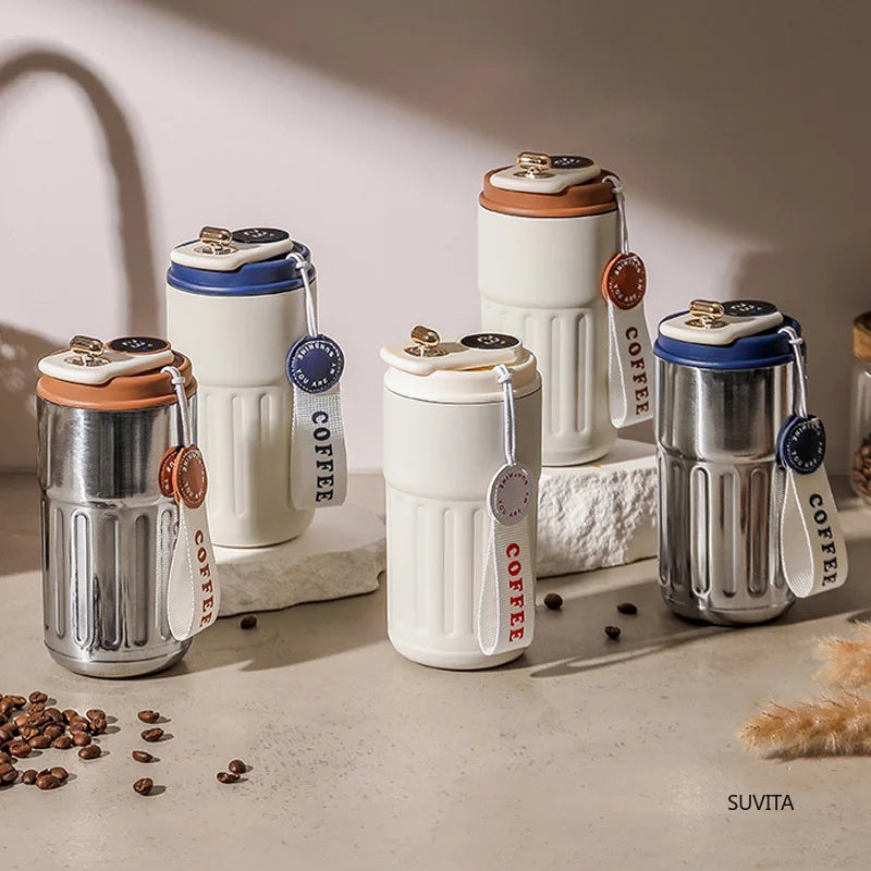 Termo 450ml con Pantalla Inteligente de Temperatura | Acero Inoxidable 316 | Taza Térmica de Oficina
